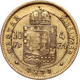 Węgry, Franciszek Józef I, 10 franków/4 forinty 1871, Kremnica