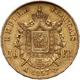 Francja, Napoleon III, 50 franków 1857 A