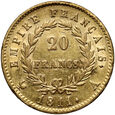 Francja, Napoleon I, 20 franków 1811 A