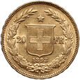 Szwajcaria, 20 franków 1893 B