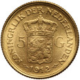 Holandia, Wilhelmina, 5 guldenów 1912
