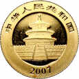 Chiny, 20 yuanów 2001, Pandy