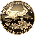 USA, 50 dolarów 2007, Gold Eagle, Orzeł, Stempel lustrzany (Proof)