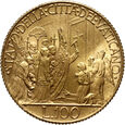Watykan, Pius XII, 100 lirów 1950, otwarcie Drzwi Świętych