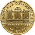 Austria, 50 euro 2022, Filharmonia, 1/2 uncji złota