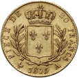 Francja, Ludwik XVIII, 20 franków 1815 A, Paryż