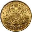 Austria, Franciszek Józef I, 20 koron 1915, Nowe bicie
