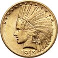 USA, 10 dolarów 1913, Filadelfia, Indianin