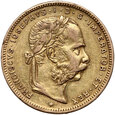Austria, Franciszek Józef I, 8 florenów/20 franków 1878