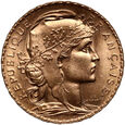 735. Francja, 20 franków 1910, Kogut