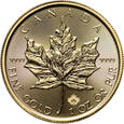 Kanada, 50 dolarów 2021, Liść klonu, 1 uncja złota