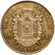 Francja, Napoleon III, 100 franków 1858 A