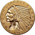 USA, 5 dolarów 1915, Indianin, Filadelfia