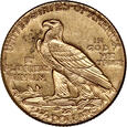USA, 2,5 dolara 1925 D, Denver, Indianin