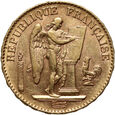 Francja, 20 franków 1898 A, Paryż, Anioł