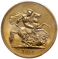 Wielka Brytania, Jerzy V, 5 funtów 1911, PCGS PR62