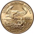 USA, 50 dolarów 1990, Filadelfia, Gold Eagle, uncja złota