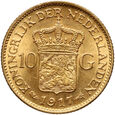 Holandia, Wilhelmina, 10 guldenów 1917