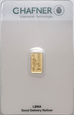 Niemcy, sztabka złota, 2,00 g Au999, Chafner