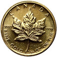 Kanada, 5 dolarów 1987, Liść klonu, 1/10 uncji złota