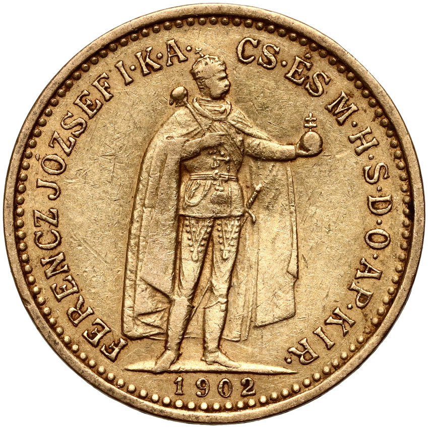 Węgry, Franciszek Józef I, 10 koron 1902 KB
