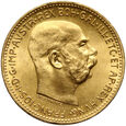 2. Austria, Franciszek Józef I, 20 koron 1915, Nowe bicie