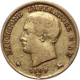 Włochy, Królestwo Włoch, Napoleon, 20 lirów 1809 M, Mediolan