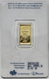 Złoto, sztabka, 2,5 g Au999, PAMP, Kolekcja 