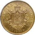 Francja, Napoleon III, 100 franków 1855 A, Paryż, PCGS MS62