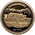 Vanuatu, 50 vatu 2009, Pałac Potala 1,00 g Au999