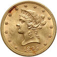 USA, 10 dolarów 1895, Filadelfia, Liberty