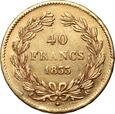 Francja, Ludwik Filip I, 40 franków 1833 A