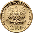 Polska, PRL, 2000 złotych 1981, Władysław I Herman