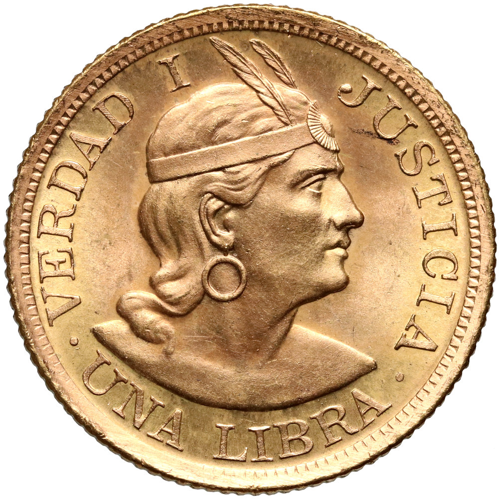 709. Peru, 1 libra 1966