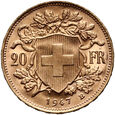Szwajcaria, 20 franków 1947