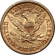 USA, 5 dolarów 1882, Filadelfia, Liberty