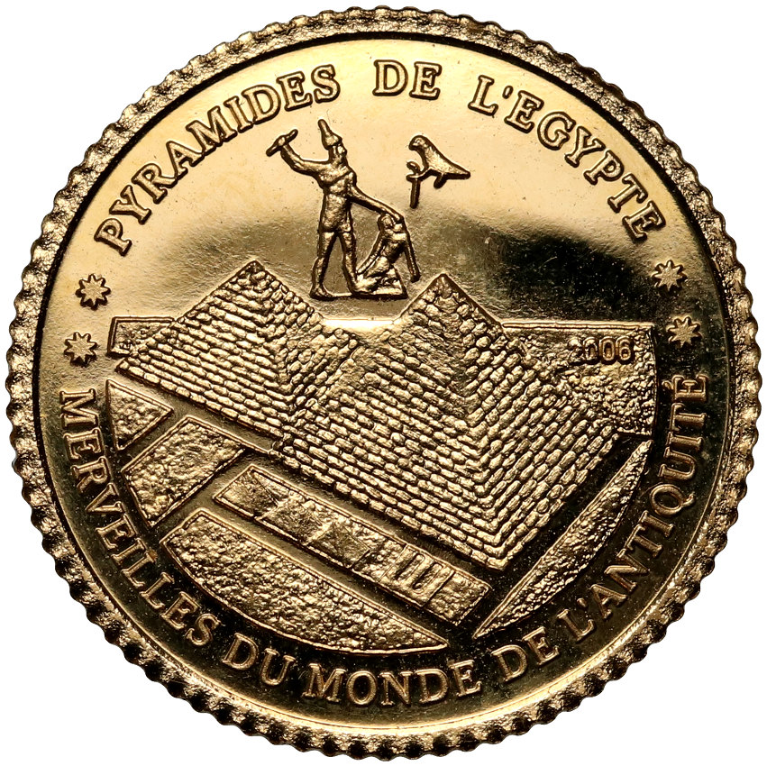 Wybrzeże kości słoniowej, 1500 franków 2006, Piramidy w Gizie