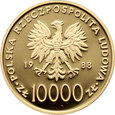 Polska, PRL, Zestaw 4 monet od 1000 do 10000 zł 1988, Jan Paweł II