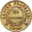 Francja, Napoleon I, 20 franków 1812 A, Paryż