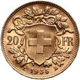 775. Szwajcaria, 20 franków 1935 LB