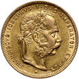 Austria, Franciszek Józef I, 8 florenów/20 franków 1876