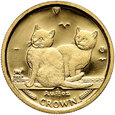 Wyspa Man, 1/10 crown 1999, Kot balijski - 1/10 uncji złota