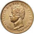 Włochy, Sardynia, Karol Albert, 20 lirów 1847, Genua