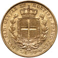 Włochy, Sardynia, Karol Albert, 20 lirów 1847, Genua