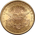 USA, 20 dolarów 1895, Filadelfia, Liberty