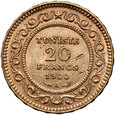 Tunezja, 20 franków 1900 A