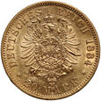 1077. Niemcy, Prusy, Wilhelm I, 20 marek 1884 A