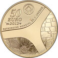Francja, 50 euro 2012, Abu Simbel - 1/4 uncji złota
