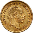 Węgry, Franciszek Józef I, 10 franków / 4 forinty 1870 KB