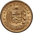 Peru, 1 libra 1917, Lima